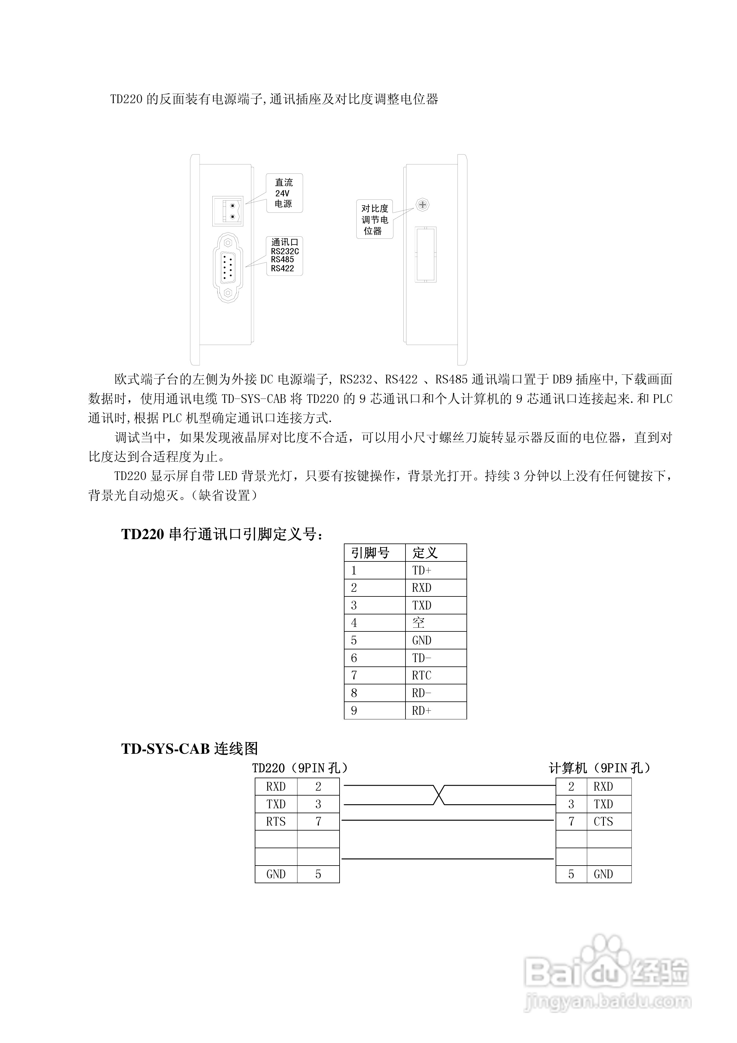 TD220文本显示器用户手册:[1]