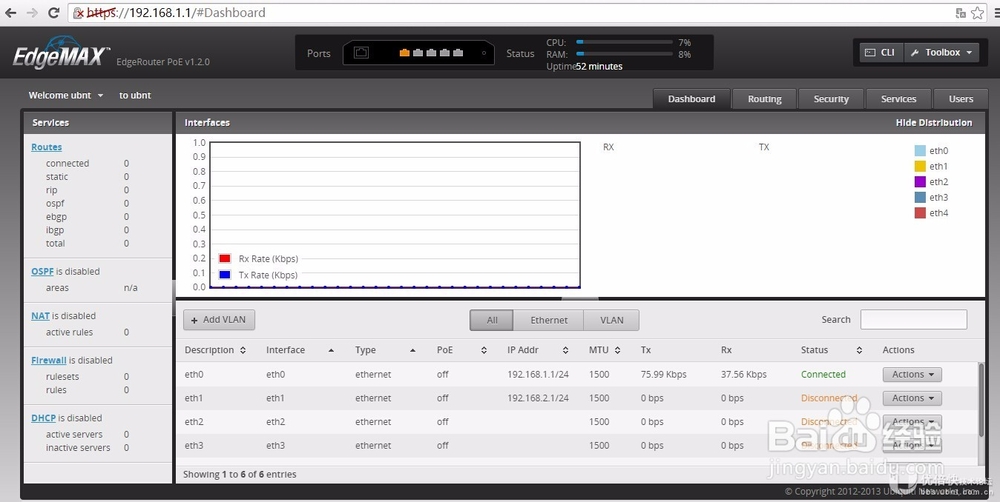 EdgeRouter路由器管理服务