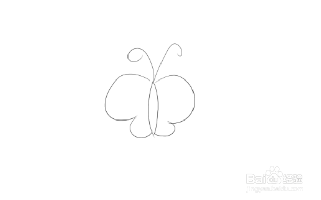简笔画之如何画一只蝴蝶