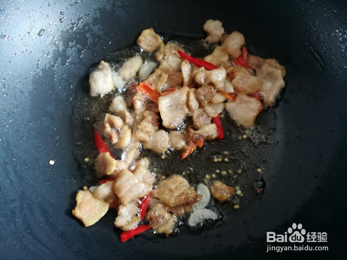 如何制作五花肉炒笋片