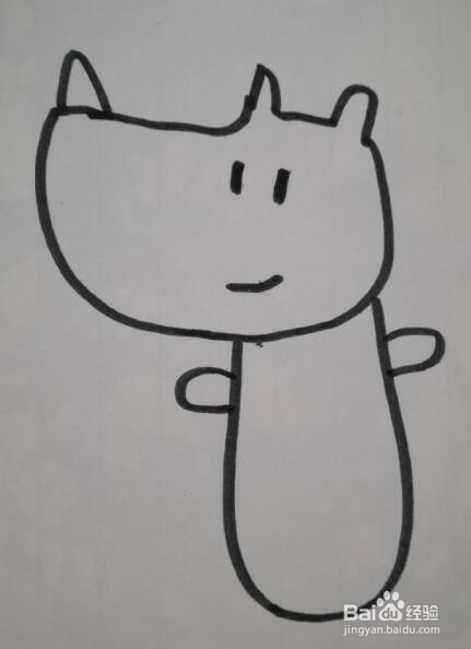 简笔画 小犀牛的画法