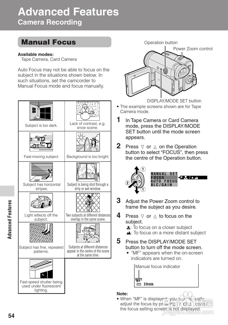 夏普VL-Z400H数码摄像机使用说明书:[7]
