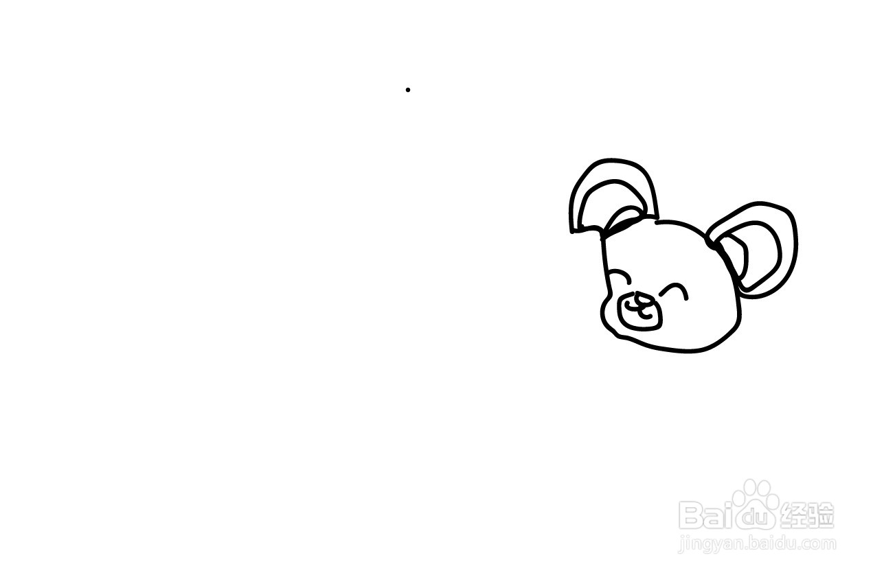 小老鼠的简笔画