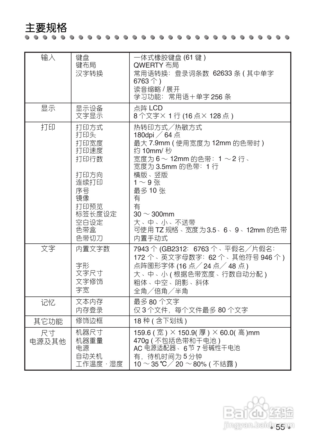 BROTHER PT-1280 标签打印机用户手册:[6]