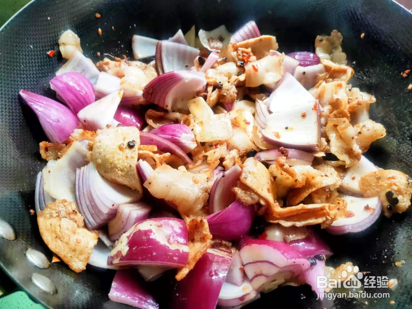 洋葱豆豉回锅肉---养生菜系列