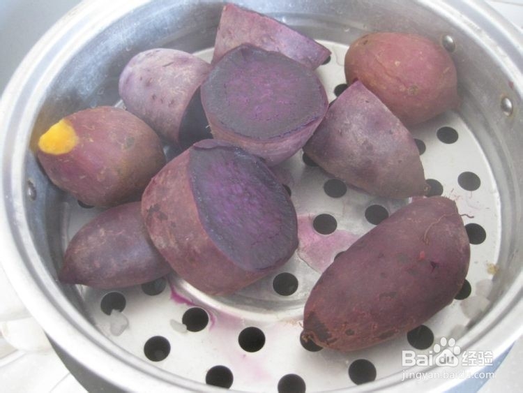 美味紫薯双色卷