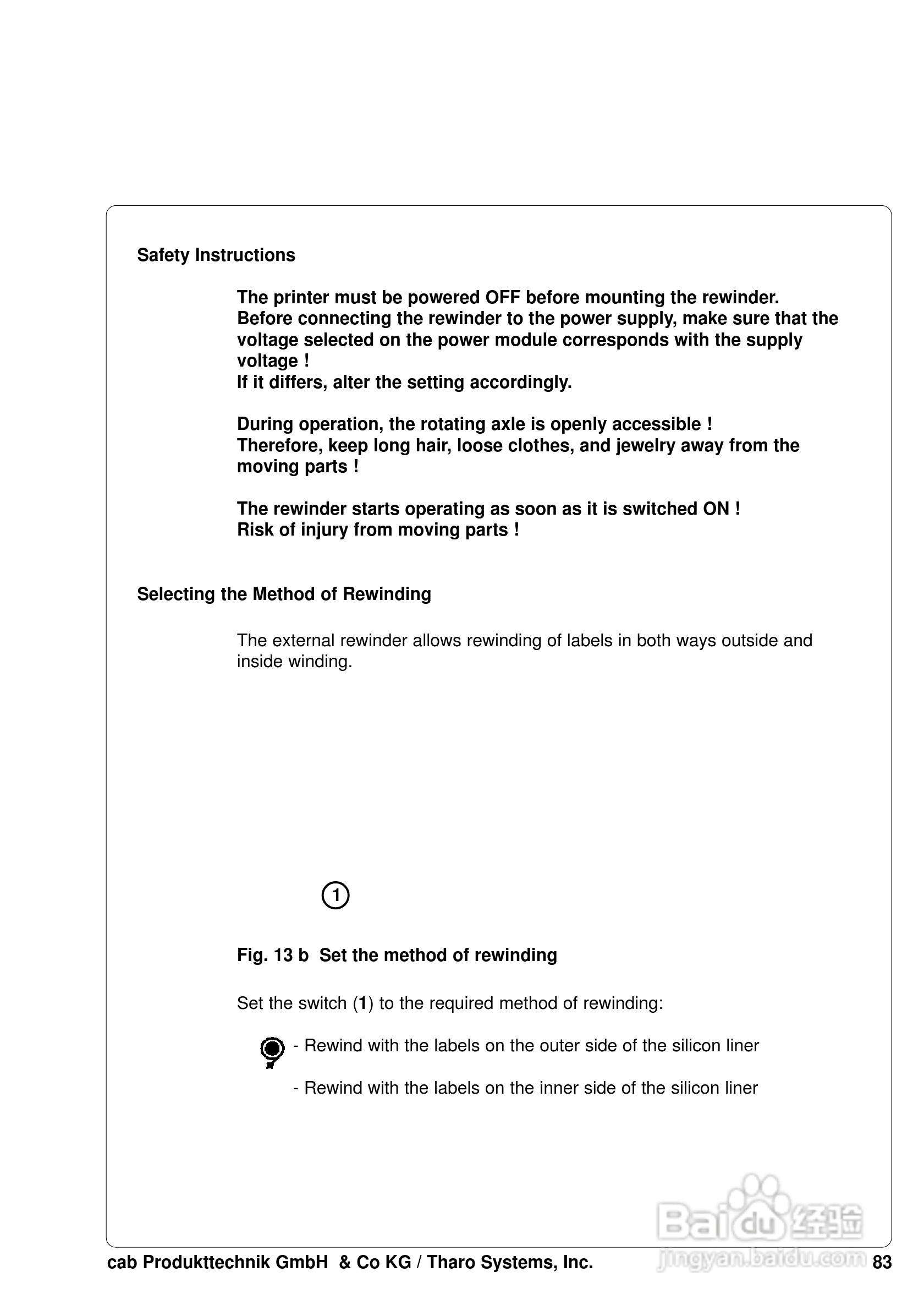 cab A8200打印机使用说明书:[9]