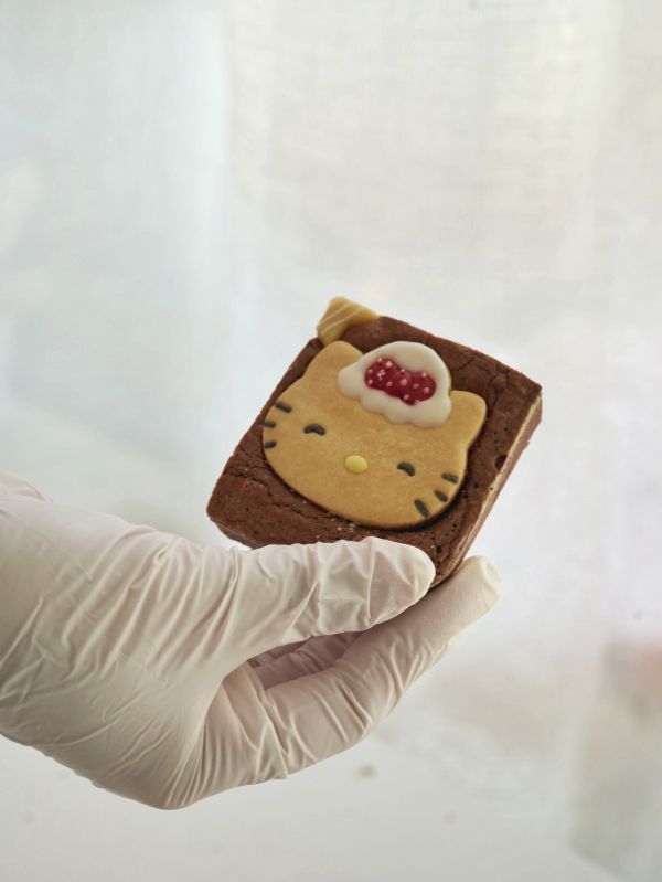 卡通布朗尼蛋糕