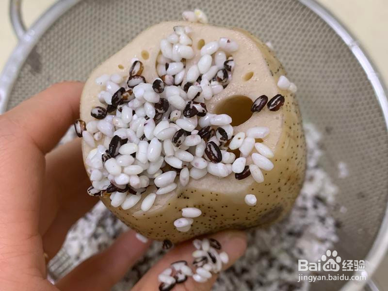 糯米桂花糖藕的做法