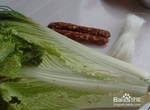 制作好吃的白菜炒粉丝