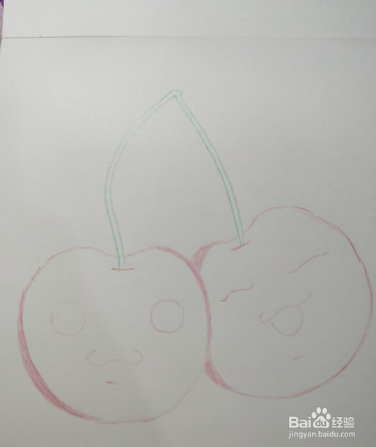 简笔画之小樱桃