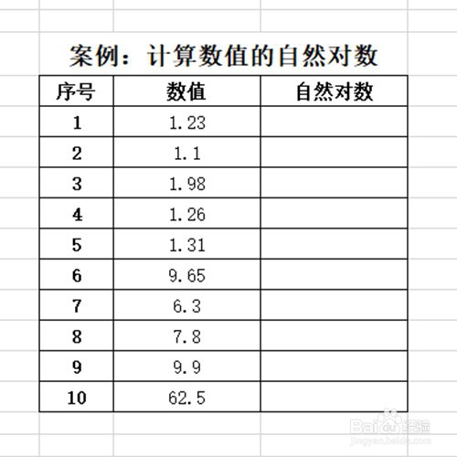 LN函数怎么使用