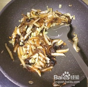 白菜粉丝炒鸡蛋
