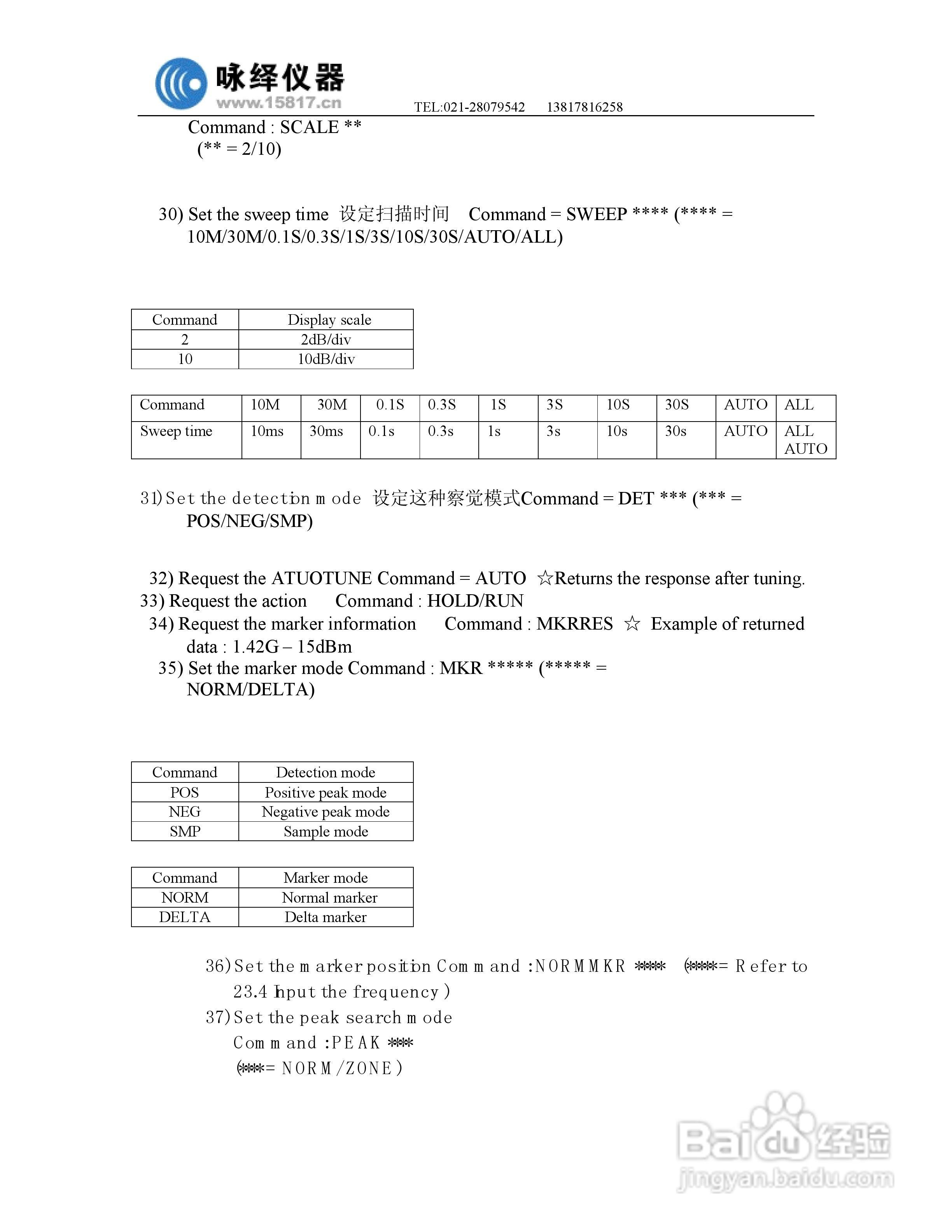 迈克尼斯MSA338频谱分析仪说明书:[6]