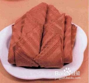 餐巾折花 盘花的折法