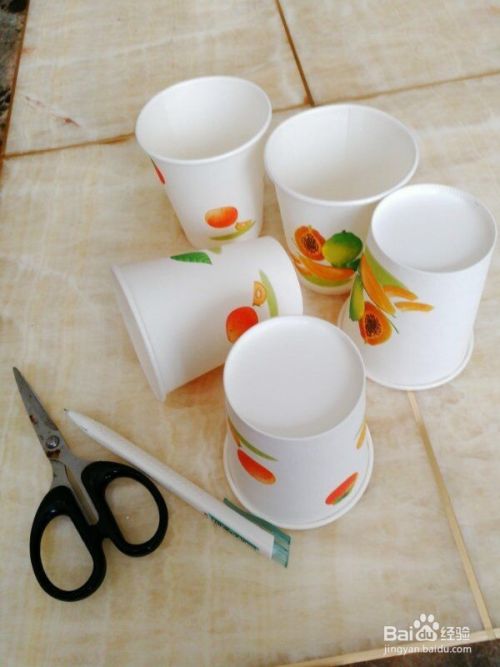 创意手工 用塑料杯做沙滩桌椅 百度经验