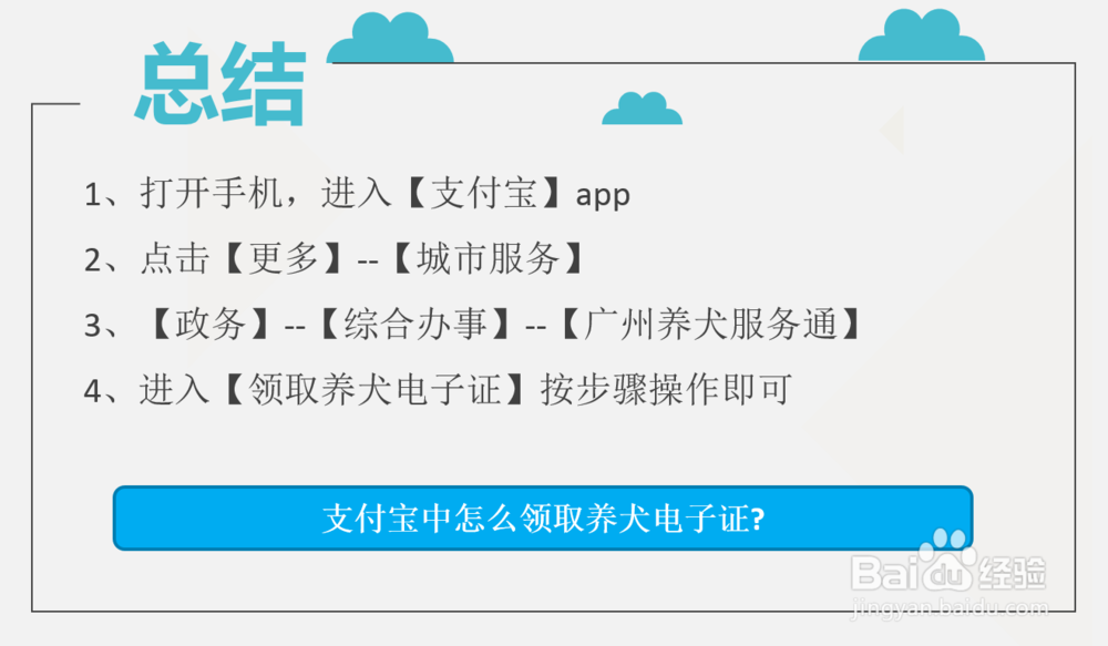 支付宝中怎么领取养犬电子证
