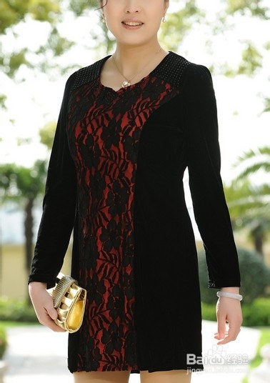 秋款中老年连衣裙哪种最高贵，哪种最显瘦？