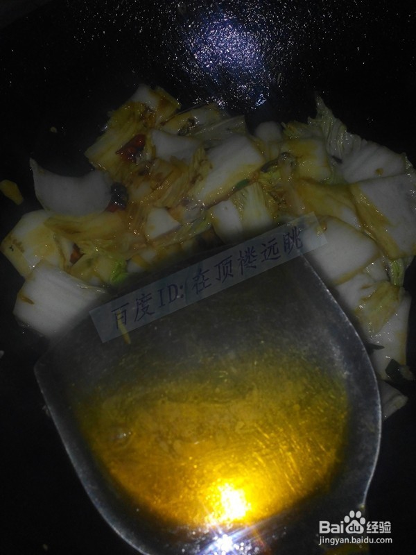 素炒白菜--素菜荤做