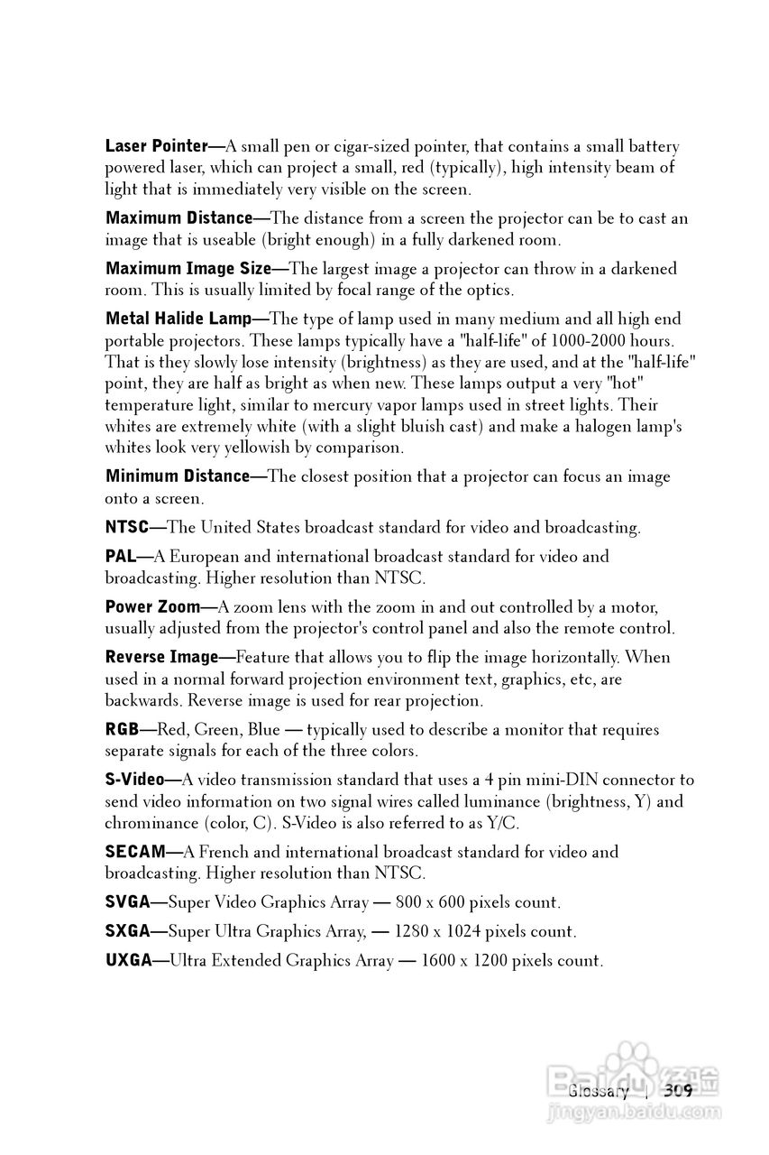 DELL Dell 1200MP Projector投影机说明书:[31]