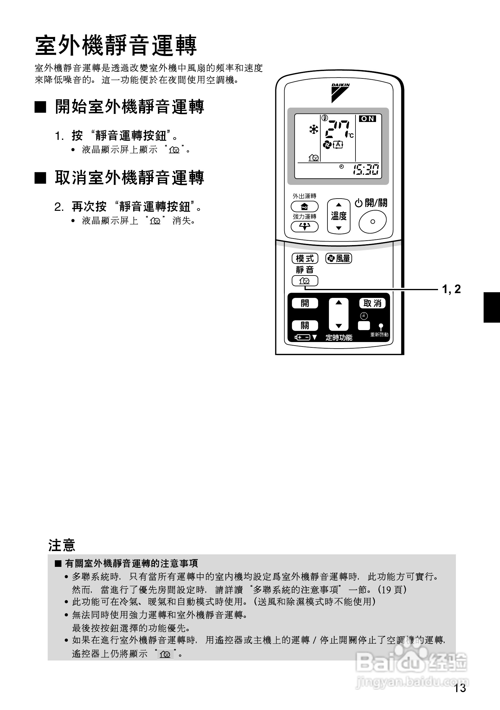 大金CDX(K)S25/35EAVMT空调说明书:[2]