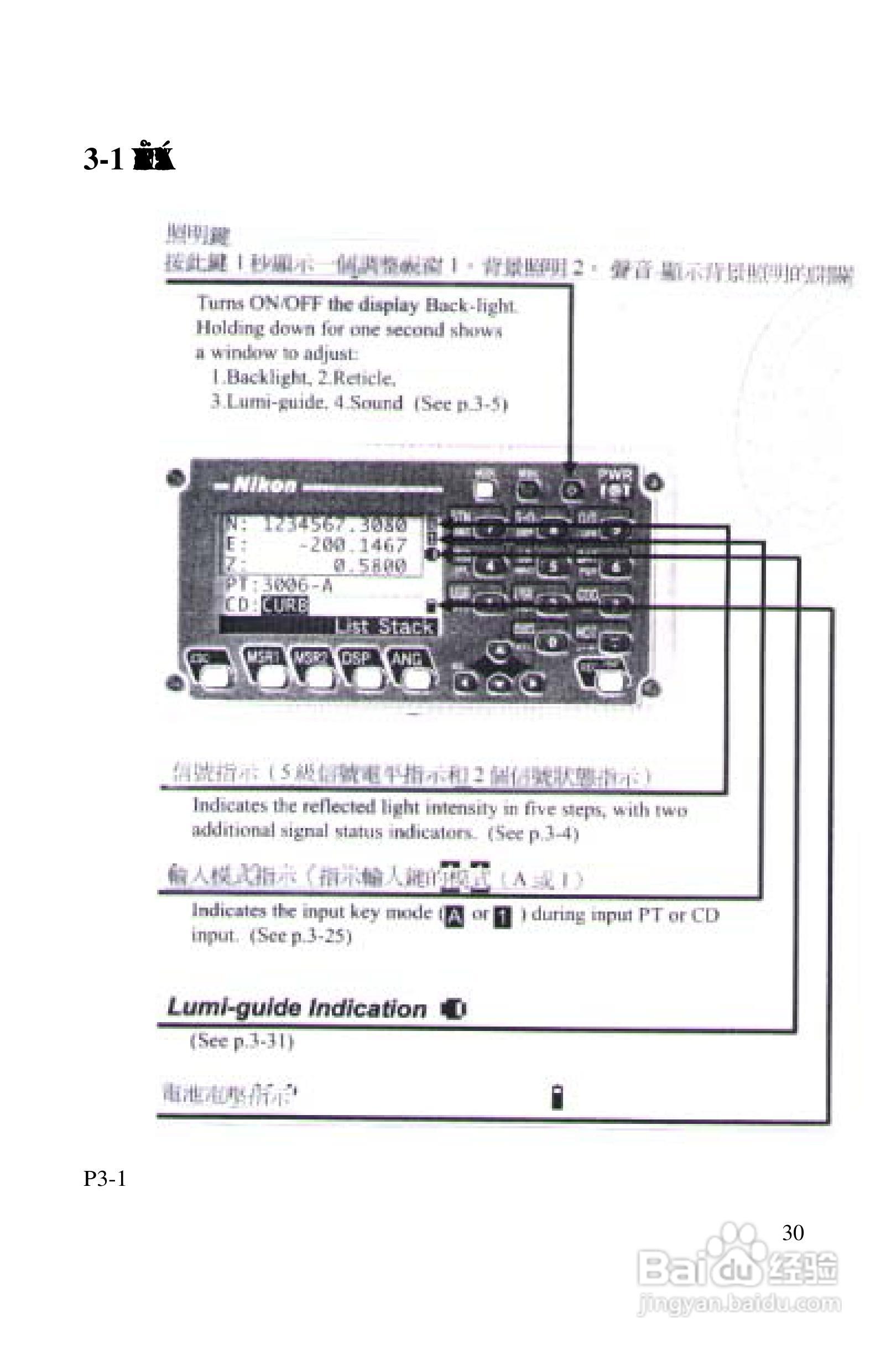 尼康DTM-522、532、552_DTM_NPL 332、352系列全站仪使:[3]