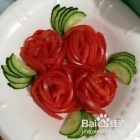 玫瑰花西红柿