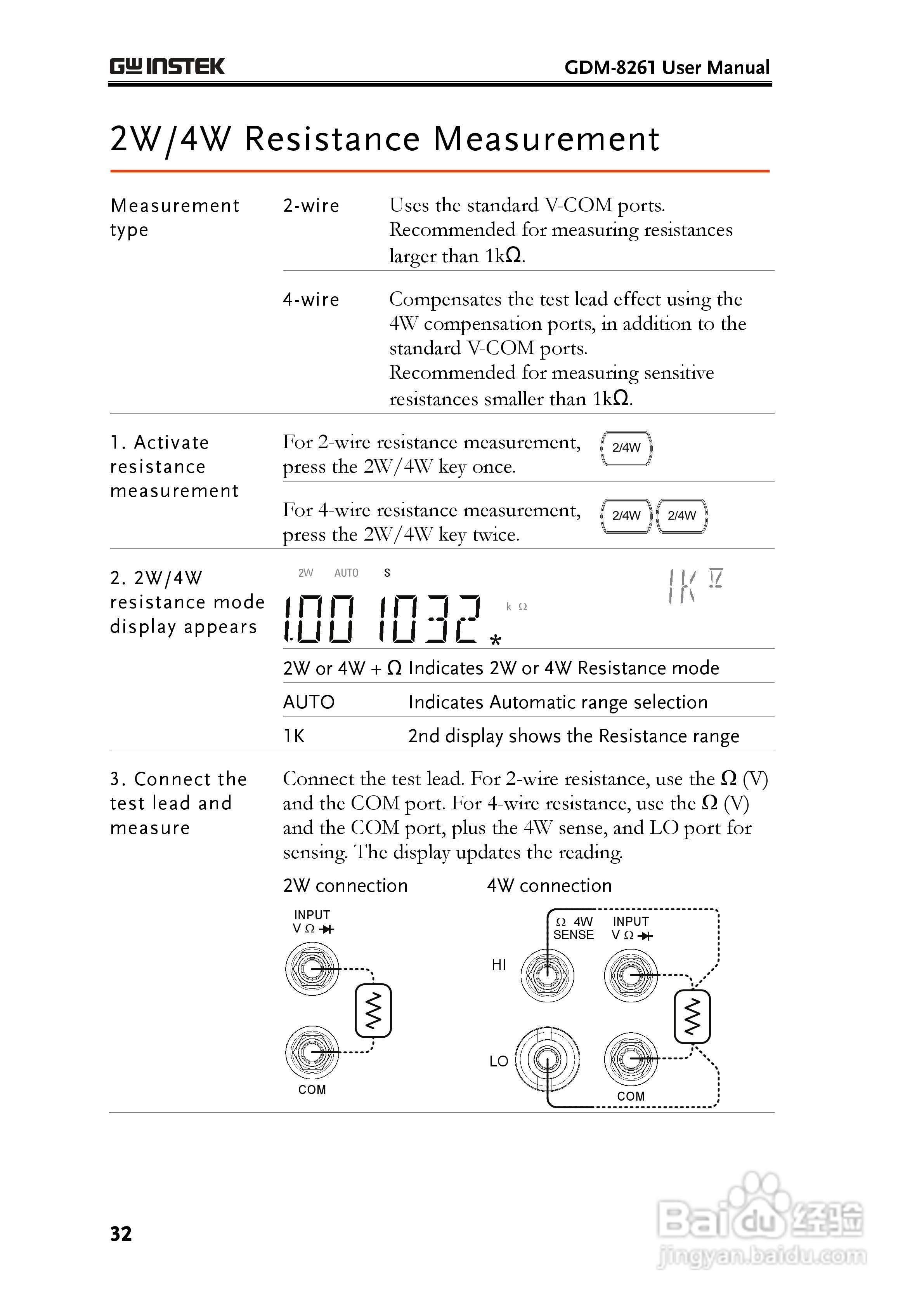 固纬GDM-8261数字万用表使用说明书:[4]