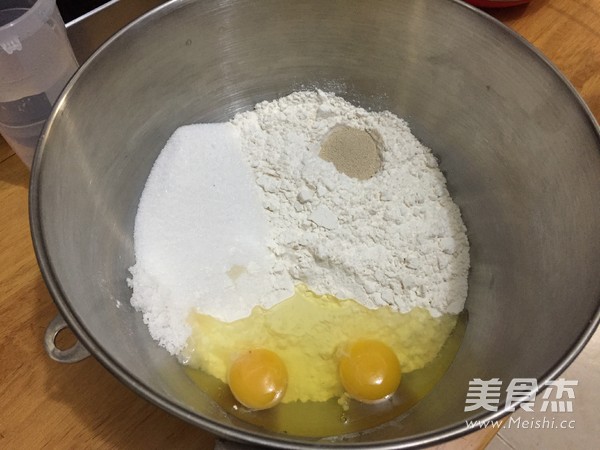 快手皇冠面包 一次发酵