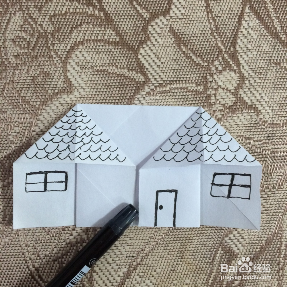 简易小房子的折法