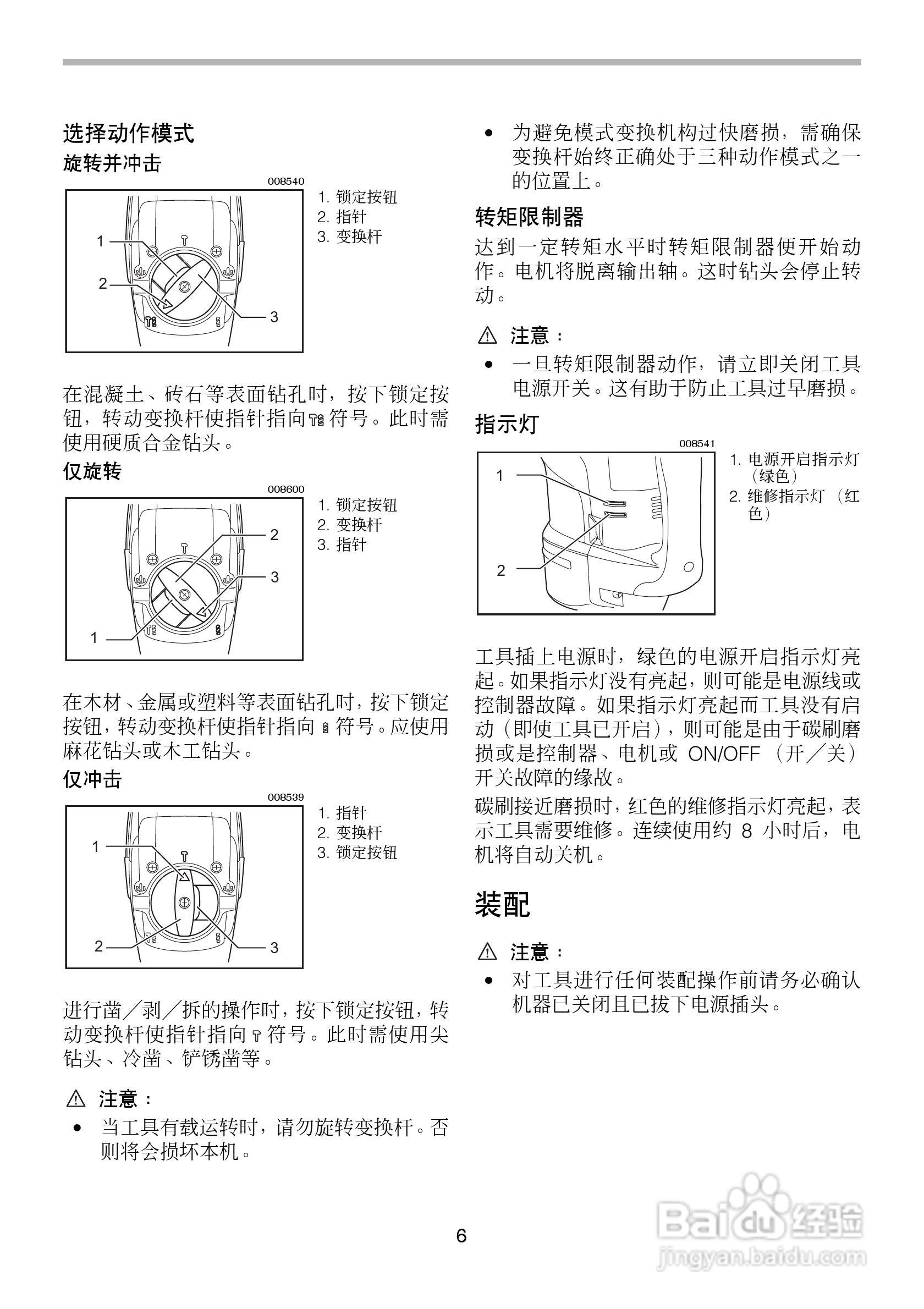 牧田电锤HR3200C 型使用说明书:[1]