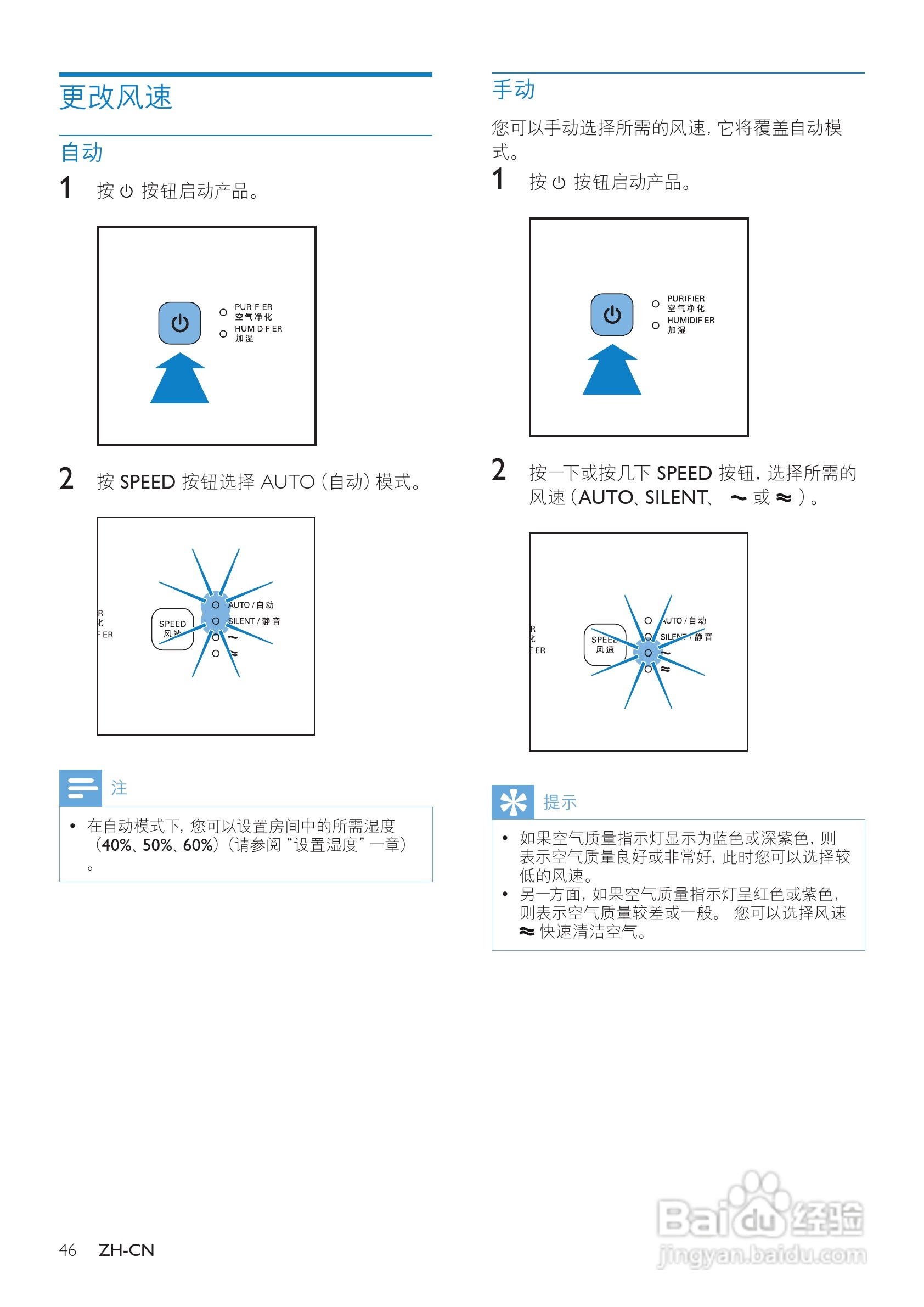 PHILIPS AC4084加湿空气净化器使用说明书:[2]
