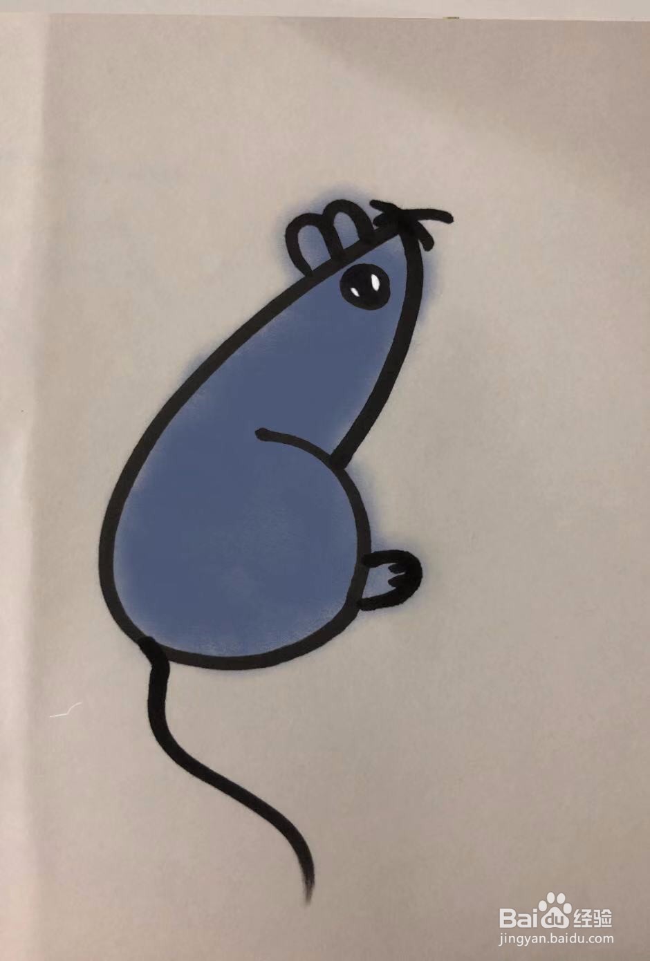 怎么画老鼠简单;老鼠简笔画怎么画