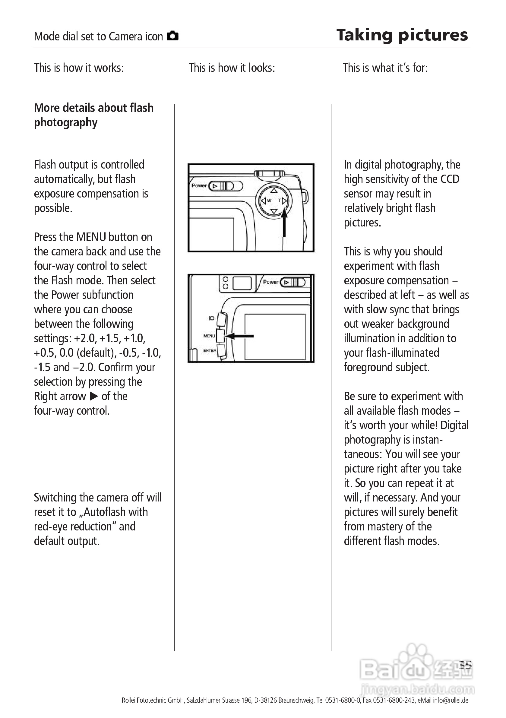 Rollei d41 com型数码相机说明书:[4]