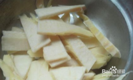 冬笋炒腰花的做法