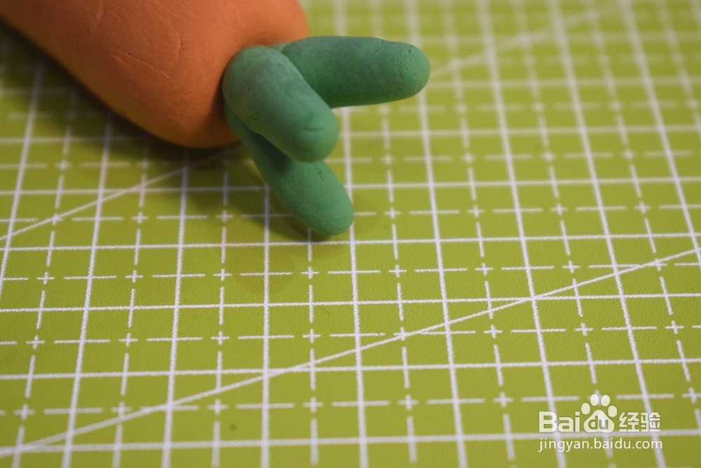 超轻粘土胡萝卜教程 超轻粘土作品胡萝卜