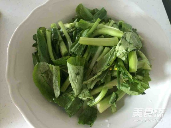 猪油渣炒菜心