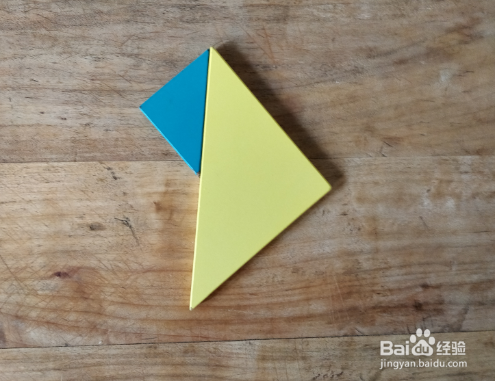 如何用七巧板拼一只抬头吃树叶的羊