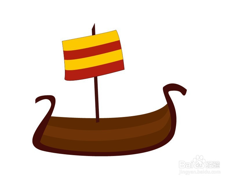 Illustrator如何绘制卡通小船