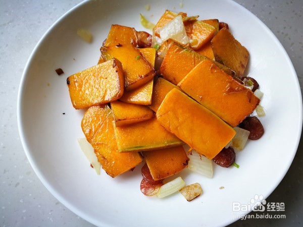 腊肠南瓜饭的制作方法