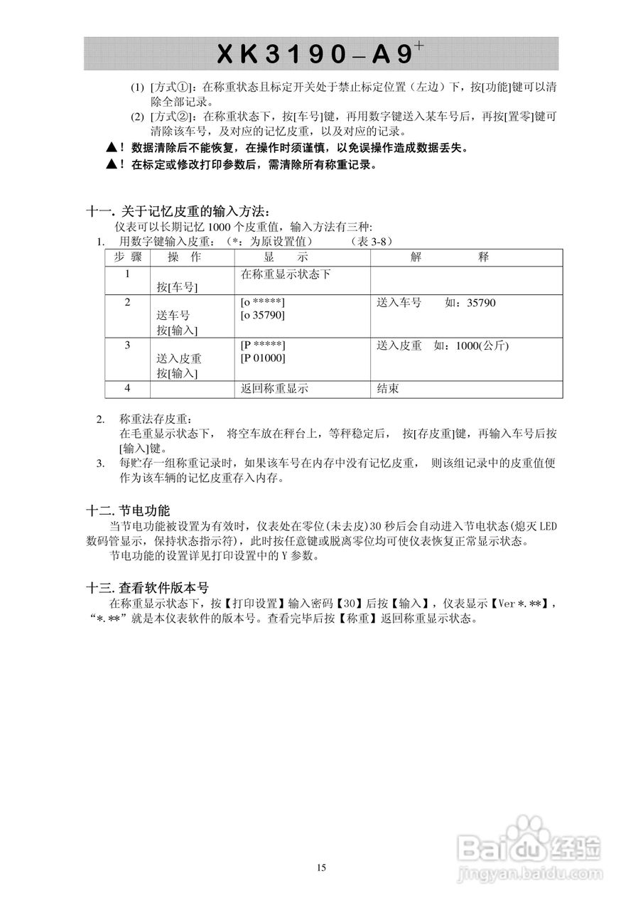 XK3190-A9＋称重显示控制器使用说明书:[2]