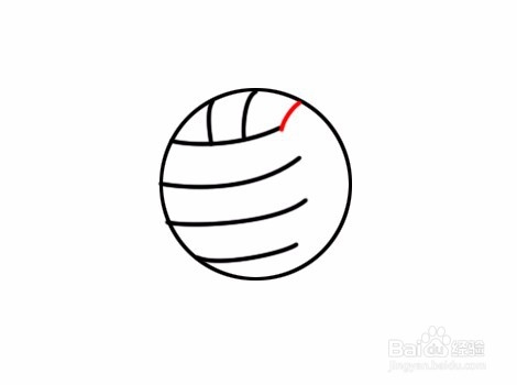 简笔画--排球怎么画