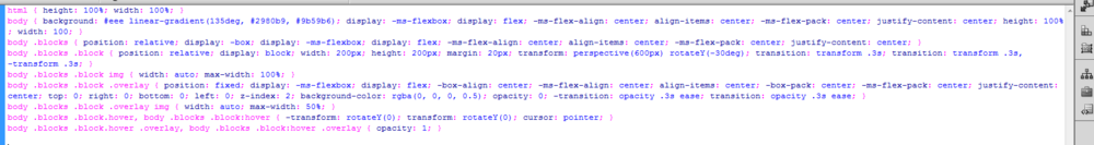html+css3+jquery实现3D立体图片列排列