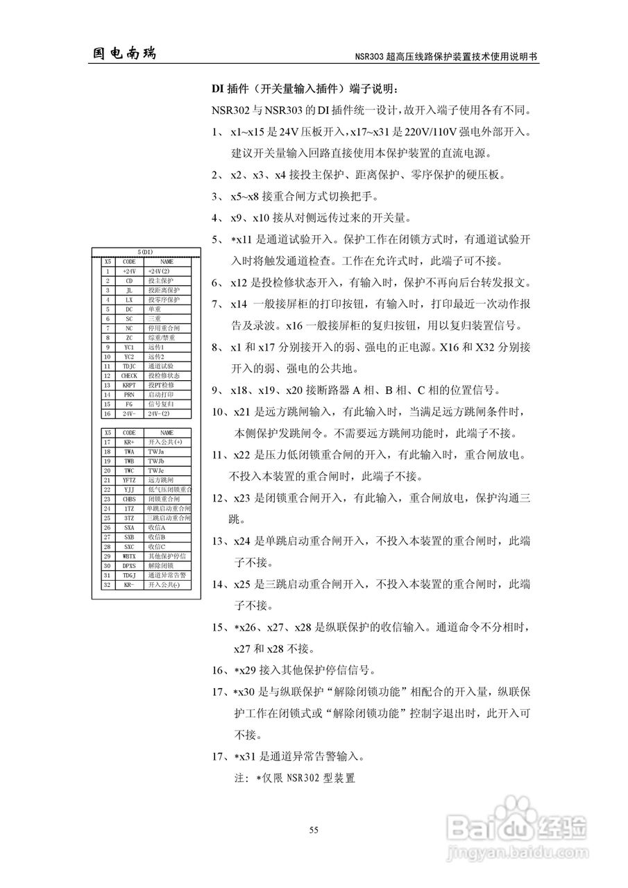 国电南瑞NSR303超高压线路保护装置技术使用说明书:[6]