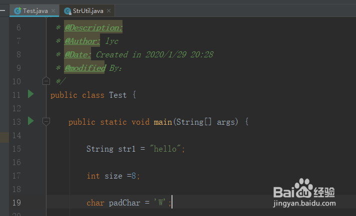 java从两边使用指定字符补足长度