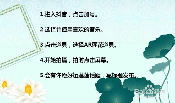 抖音AR莲花怎么拍 抖音许愿好运莲莲