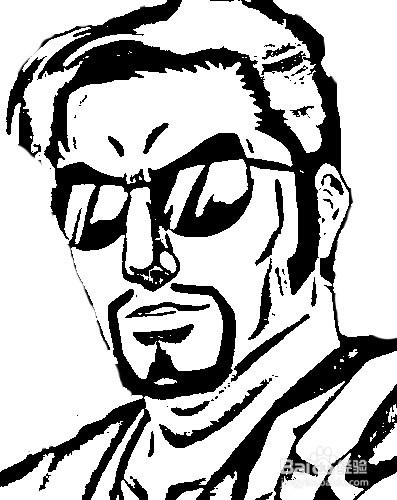 简笔画-如何画q版人物银魂小钱形平次的简笔画