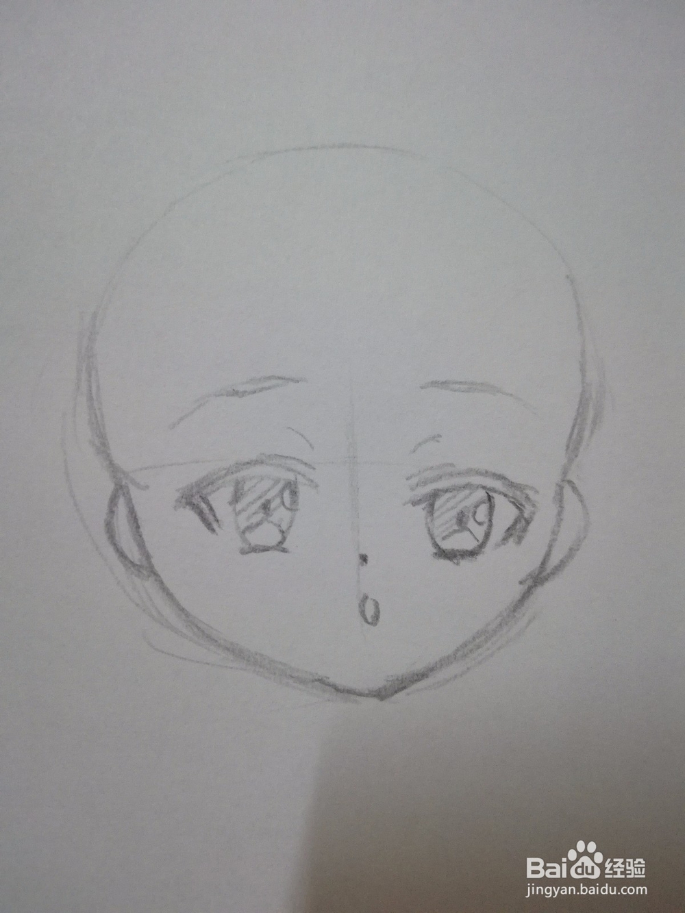 动漫人物头部草稿绘制教程