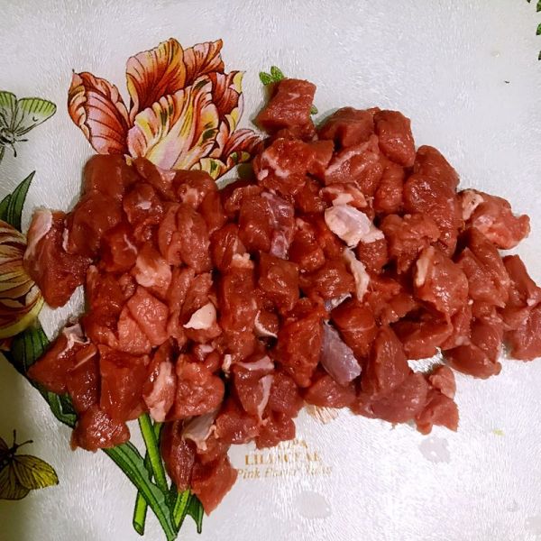 黑椒山药牛肉粒