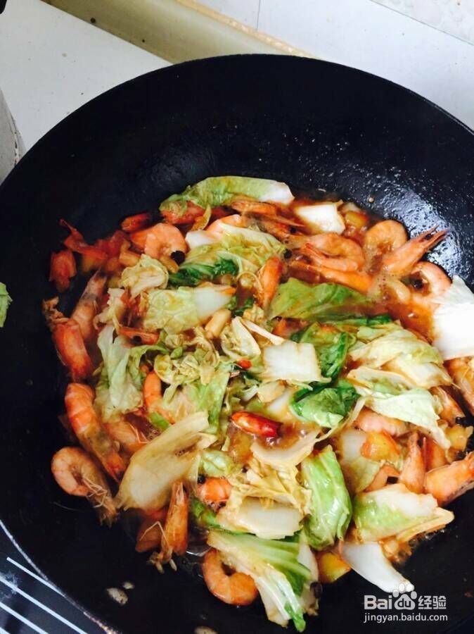 白菜炒大龙虾